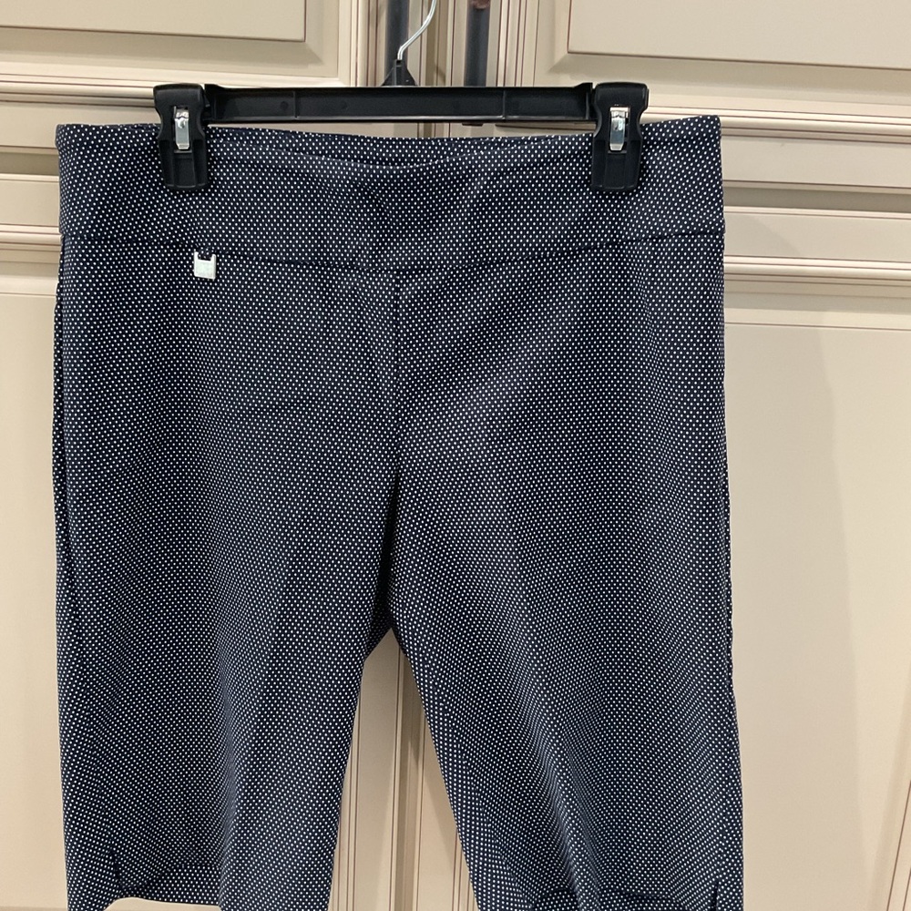 Peck & Peck Navy Polka Dot Pants
